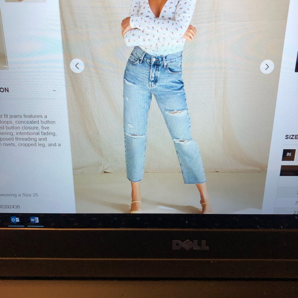 High rise jeans